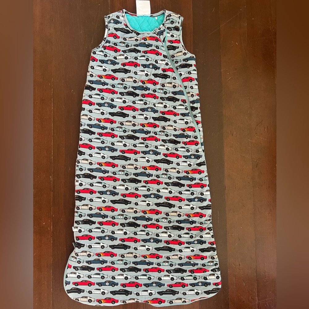 Posh Peanut 2.5 TOG sleep sack race car print